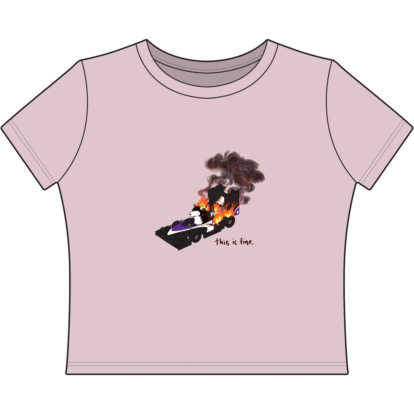 This is Fine. Baby Tee
