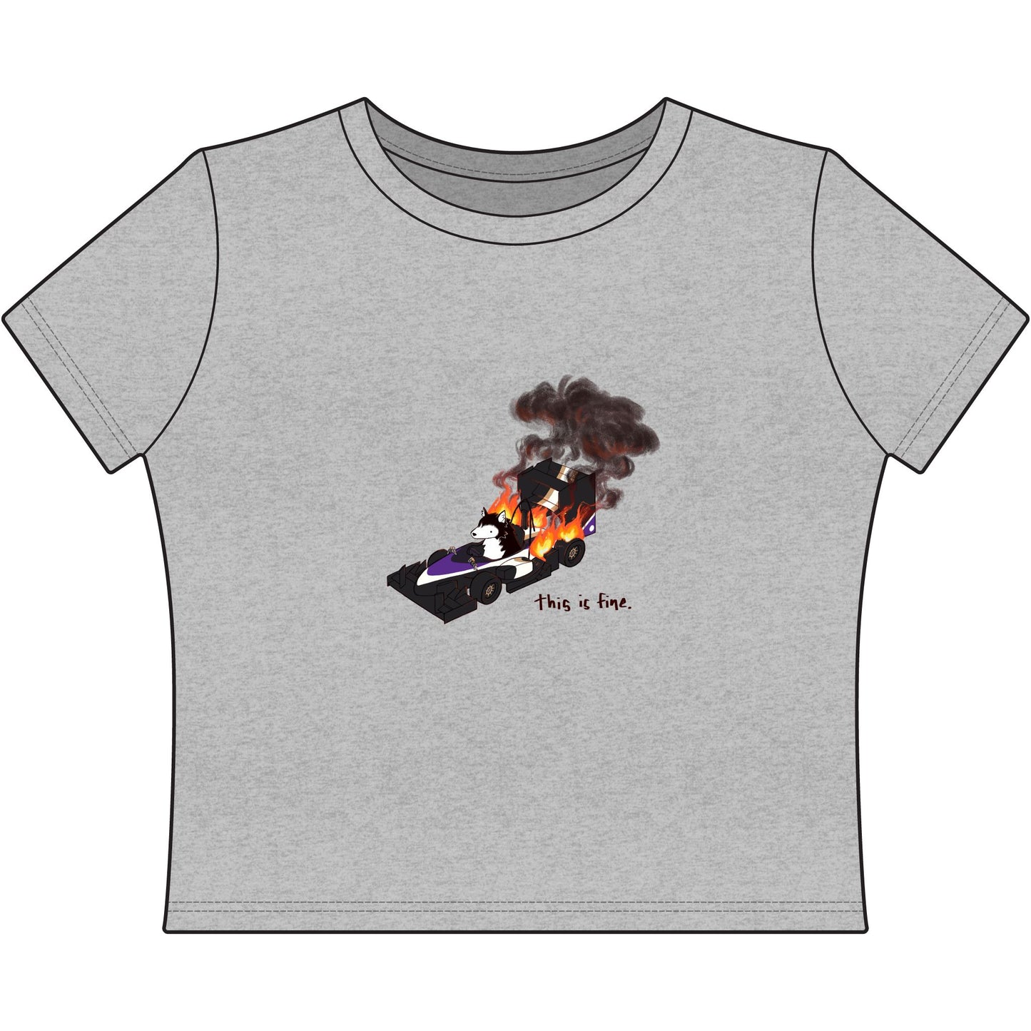 This is Fine. Baby Tee
